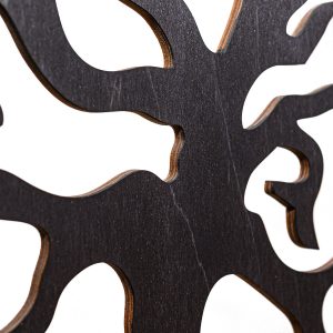 Detail na strom života v odtieni čerň eben